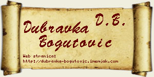 Dubravka Bogutović vizit kartica
